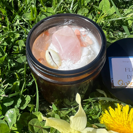 Fondant parfumé – Fleur de Lin – Pierres & coquillage – Chantilly artisanale